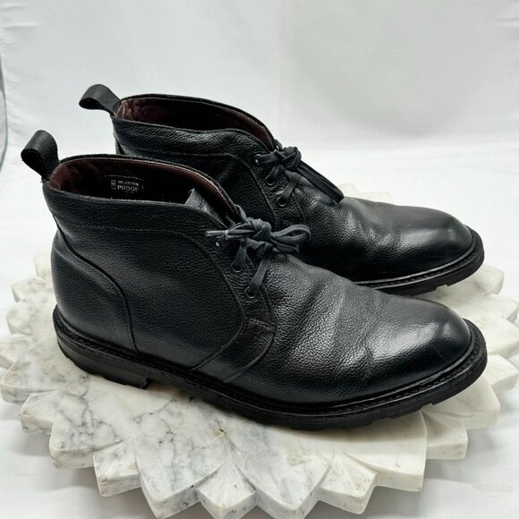 Allen Edmonds ALPINE Weatherproof Genuine Leather Chukka Boots 9D Black Grain - Picture 1 of 16
